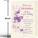 4 x Grandma Birthday Card, Birthday Gift for Grandma, 5.3 x 8 inches