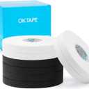 OK TAPE 8 Rolls Athletic Tape, 0.3 Inch Finger Tape for BJJ, Boxing, Climbing, Football, Pro Jiu Jitsu Sports Tape | Add Grip & Protect Fingers and Toes (0.3" x 45 Ft, Black+White)