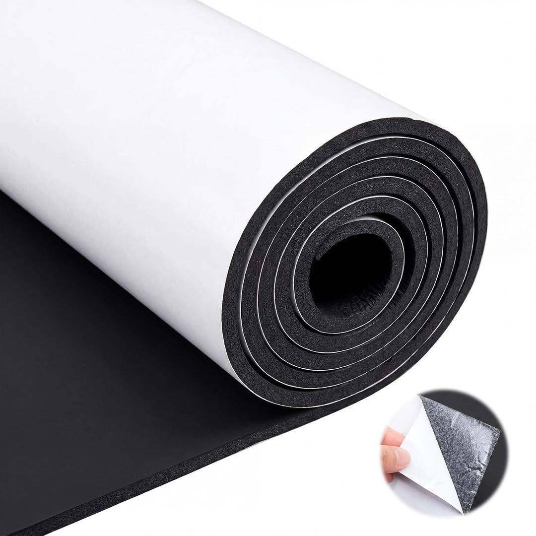 24" x 60" Neoprene Sponge Foam Sheet with Adhesive