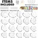 FUNZBO 20 pcs Pegboards for 5mm Fuse Beads Project- Animal Shape Pegboards for Arts and Crafts with Keychains, Hang Ropes and Tweezers, Gifts for Boys and Girls (Beads Not Included)