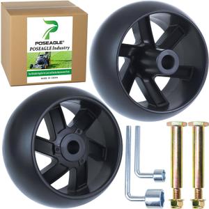 2 Pack 589527301 Deck Wheel Replaces Cub Cadet 753-04856A, 753-04856, Husqvarna 532133957, 539107610, 589527301, 532174873, 587048801, 589527401, 532188606, Craftsman 133957, 174873, 188606