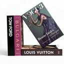 Luxury Decorative Bookend for Home Decor | Bookshelf,Coffee Table Decor, Faux Books for Home & Living Room Aesthetic (4 PCS)