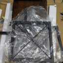 YINMIT Vinyl Record Holder, 80-100 LP Vinyl Record Storage Rack, Quick Assembly Vinyl Record Display, Retro Style Organizer for Magazine, Book, Files, Albums (Rustic Brown, 1 Tier)