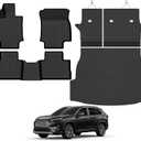 Floor Mats for Toyota RAV4 Hybrid 2019-2025, Trunk Mat and Backrest Mat All Weather TPE Protector for Toyota RAV4 Accessories