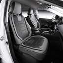 OASIS AUTO Custom Fit Seat Covers for 2013-2018 Toyota RAV4, Waterproof Faux Leather Seat Protector Cushion Rav4 Car Accessories (Full Set, Black&Gray)