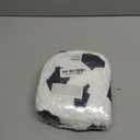 Fluffy Stuffed Toy Soccer Ball Plush Pillow Soft Durable Stuff Soccerball Gift for Kids Boy Baby (Black -White,7.8inch/20cm)