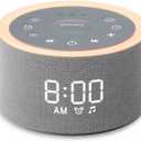 Dreamegg D1+ Sound Machine & Alarm Clock - Sound Machine for Sleep, White Noise Machine with 29 Soothing Sounds, Night Light, 0-100% Dimmable, White Noise Alarm Clock for Bedrooms Adults Baby (Grey)