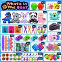 Kiss Monkey Party Favors for Kids 8-12 4-8, 640 PCS Fidget Toys Bulk, Prize Treasure Box Toys for Classroom, Goodie Bags Stuffers for Kids, Birthday Gifts, Carnival Prize, Pinata Stuffers