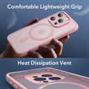 ESR for iPhone 15 Pro Max Case, Translucent Matte Case, Compatible with MagSafe, Military-Grade Protection, Classic Series, Frosted Pink