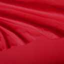 Amazon Basics Kid's Soft, Breathable, Machine Washable Microfiber 3-Piece Sheet Set with Pillowcase, Twin, Red, Solid