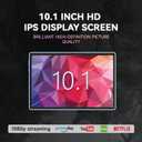 HNVHNV Tablet 10 inch Android 13 Tablets, 6GB RAM 32GB ROM, Quad-Core Processor, 1280x800 LCD Touch Screen, WiFi, GMS, Dual Camera, Bluetooth, 6000mAh Battery (Blue)