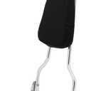 Passenger Sissy Bar Tall Rear Backrest Compatible for Harley Davidson Heritage Softail FLSTC/Springer FLSTS/Fatboy EFI FLSTF, Chrome