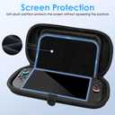 Reddening Switch 2 Carrying Case Compatible with Nintendo Switch 2, Protective Hard Shell Travel Case with 2 Screen Protector, 4 Thumb Caps, 2 Cleaning Cloths, 1 Cleaning Brush