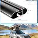 330lbs Heavy Duty Universal Roof Rack Cross Bars 52" | Adjustable Aluminum Crossbars, Lockable Universal Cross Bars that Fit Most Raised Side Rails Vehicles/SUVs (with Gap Design), Roof Rack Crossbar 52”Adjustable