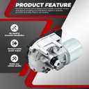 Nakkaa Front Windshield Wiper Motor Compatible with Jetta 20052014 GTI 20062014 Eos 20072016 Golf 20102014 Rabbit 20062009 R32 2008 1K1955119E 3C1955119 1Q1955119C