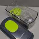 Ourokhome Onion Chopper Dicer with Container, Manual Food Cutter with Handheld Veggie Spiral, Hand Vegetable Mandolin slicer for Potato, Tomato, Carrot, Essential Kitchen Gadget (6 in 1, Gray) (Green)