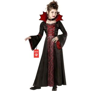 Morph Vampire Costume for Girls - Scary Kids Halloween Vampire Outfit - Spooky Girls Dress Up Costume (Large)