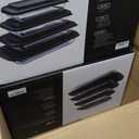 EATEX 8-Piece Deep Glass Casserole Dishes for Oven with Plastic Lids, Glass Baking Dishes for Oven, Rectangular Bakeware for Lasagna, Cooking, Leftovers, Kitchen, Freezer to Oven Dishwasher Safe (4 Pack)