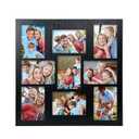 9 Openings 5x7 Collage Picture Frame Wall Decor Multi Family Photo for Gallery Decor, Hanging Display Black Picture Frame, Wall Mounting Vertically or Horizontally for Home Living Room