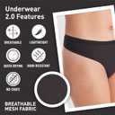 Exofficio Women's Givengo V2 Thong (Black, M)