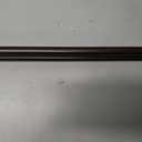 Double Curtain Rods 36 to 72 Inches(3-6 Feet) with Solid Aluminum Alloy Brackets, 1 Front and 5/8 Back Telescoping Drapery Rod for Windows, Heavy Duty Decorative Curtain Rods, Dark Bronze
