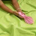 Wet Brush Go Green Curl Detangler Hair Brush, Pale Pink, Ultra-Soft IntelliFlex Detangling Bristles Glide Through Tangles with Ease, Great For Curls, No Split Ends & Pain-Free for Wet or Dry Hair (1 Count (Pack of 1))