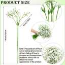 Ysleen 300 Pieces Artificial Flowers Plastic Baby Breath Flowers Faux Gypsophila DIY Floral Bouquets Arrangement Baby Breath Wedding Party Decoration for Party Home Office Garden Decor (White)