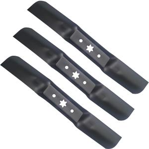 KEDAKEJI 742-05052A 942-05052A Blades 2-in-1Compatible with Cub Cadet Troy Bilt MTD 50 Deck Lawn Tractors and Mower RZT-L50 S50 XT1 GT50 LT50 XT2 Blades (3PCS)