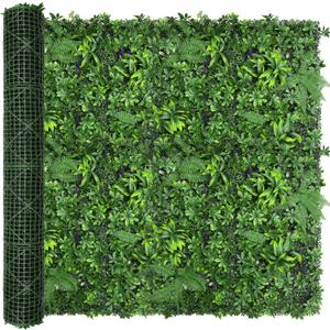 Artificial Green Boxwood Grass Wall Roll: 72"x144" (72SQFT) UV Protected Ivy Privacy Hedge Fence Screen for Chain Link Fences Panrl Indoor,Outdoor Patio Balcony & Garden