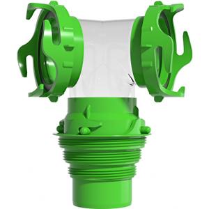 6-in-1 - RV Wye Sewer Hose Fitting and Built-in Gasket Odor - Allows for 2 Camper Sewer Hoses to Connect to the Same Dump Station (Wye -Elbow Adapter)