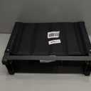 SPORT BEATS Stadium Seats with Back Support Bleacher Chairs with Back and Cushion Thick Padded Bleacher Seats Includes Shoulder Strap Black 1pc Regular - 17" W x 12" D x 16.5" H