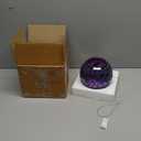 Sunnydaze 6-Inch Glass Mosaic Hanging Bird Feeder for Outdoors - Fly-Through Wild Bird Feeder - Iridescent Purple Mosaic