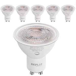 6-Pack GU10 LED Bulbs 6W (50W Equivalent), Dimmable 4000K Cool White, 580LM, Perfect for Track & Recessed Lighting, Kitchen, Display Case