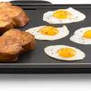 Presto 07072 22-Inch Extra Large Griddle, 22"x 13", Low Profile Design, Ceramic Nonstick, Black