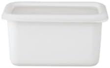 FUJIHORO JAPAN Konte Series, Enamel Deep Food Container 0.7L (Small), Enamel Kitchenware, Japanese Design & Craftmanship