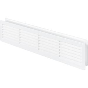 AWENTA 18" x 5" Inch Two Sided White Door Air Vent Cover - Door Vents for Interior Doors - Universal Furniture Ventilation Guard- Register for Bathroom, Bedroom, Garage, Kitchen, Furniture