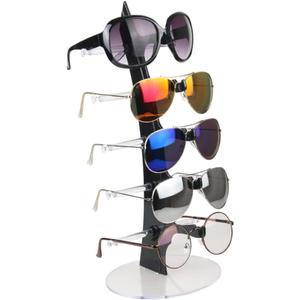 Eyeglass Sunglasses Storage Display Rack Holder Organizer Case for 5 Glasses New
