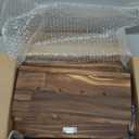 Thyle Vintage Bread Box for Kitchen Countertop Retro Wooden Bread Storage Box 2 Layer Breadbox Holder Large Capacity Storage Container Bin for Kitchen(Brown,14.4 x 13.4 x 9.4 Inches,Rectangle)