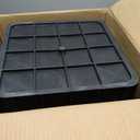 Large Drainage Catch Basin with Debris Basket, Durable 16x16x16 in French Drain Basin with Fiberglass Grate, No Reserved Hole for Yard, Patios, Downspouts, Lawns