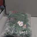 9FT Flocked Christmas Garland, Artificial Snowy Xmas Garland, Indoor Outdoor Winter Garland with Pine Cones and Red Berries for Christmas Decorations Table Mantle Room