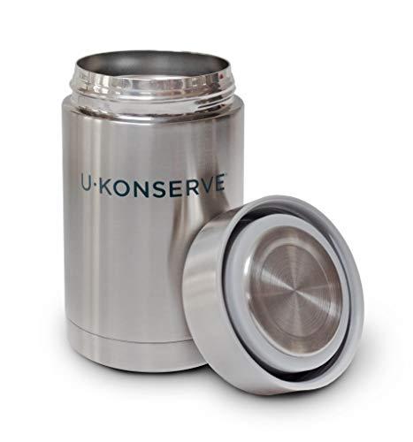 U Konserve Stainless Steel Insulated Food Jar – Vacuum Sealed Thermos for Hot and Cold Food – Wide Mouth - Leak-Proof Container – BPA Free – 18 Ounce