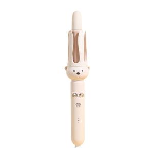 PretiHom Automatic Rotating Curling Iron  1.1 Inch (28mm) Curling Wand for Beach Waves, AntiScald, AntiTangle, Ceramic Coating, Dual Voltage, Hair Curler for Women, All Hair Types