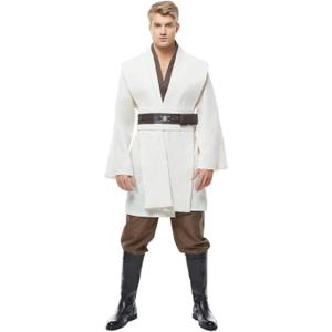 Men's Tunic Cosplay Costume Adults Outfits Halloween Robe Hooded Uniform (XL)