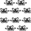 Led Garage Lights Bulb 10 Pack 120W Super Bright Ceiling Led Shop Lights 6 Deformable Panels Screw in E26/E27 6500K 12000 LM Deformable Garage Light Ideal for Basement Attic and Workshop