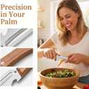 2PCS Multifunctional Vegetable Peeler, Premium Vegetable Peeler with Wooden Handle, 3-in-1 Peelers For Kitchen with Bottle Opener, Stainless Steel Blade Kitchen Tool for Vegetables Fruit