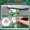 Zeyune 72 Pcs Christmas Iron on Patches Embroidery Iron on Hat Patches Santa Claus Xmas Tree Cane Candy Gingerbread Sew on Applique for Clothes Hats Socks Jeans Backpacks(Cute,Red, Green)