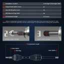 KELOKE CV Axle Shaft Assembly Compatible with Ford & Lincoln