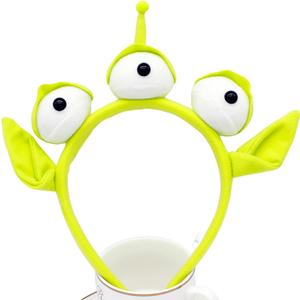 Jing xin Alien Monster Plush Eyeball Headband Accessories for Party Cosplay (Green)