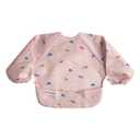 Tiny Twinkle Mess Proof Baby Bib|Waterproof Smock Bib for Eating,Machine Washable Full Sleeve with Pocket(Unicorn Confetti, Large 2-4 Years)