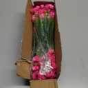 Grunyia Artificial Flowers Outdoor UV Resistant Fake Plants Indoor Outside Hanging Planter Home Garden Decor, 10 Bundles (Pink)